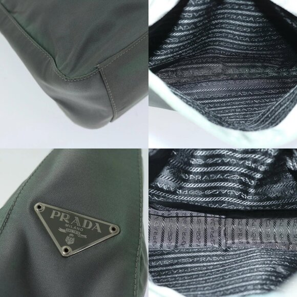 PRADA Shoulder Bag Nylon Khaki Auth 68087 - Picture 13 of 14